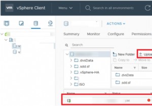 VMWare vSphere:डेटास्टोर में फ़ाइलें अपलोड करने में विफल 