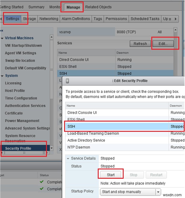 VMWare ESXi . पर वर्चुअल मशीन की अमान्य स्थिति 