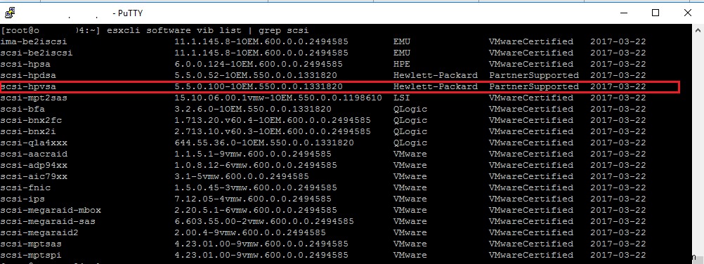 ESXi:HPE Gen8 पर धीमी डिस्क प्रदर्शन 