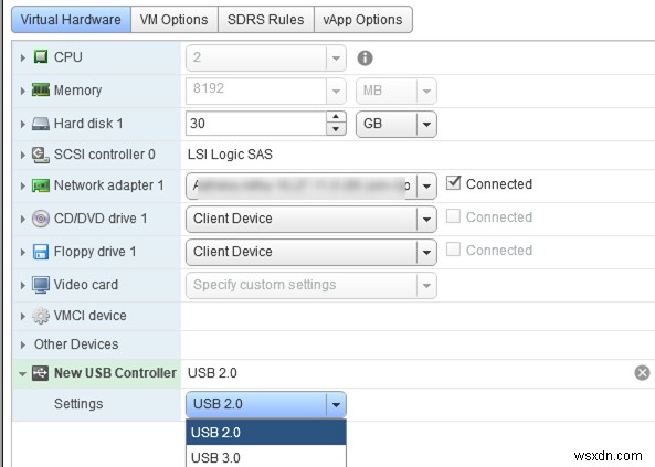 VMWare ESXi से वर्चुअल मशीन में USB डिवाइस पासथ्रू को कॉन्फ़िगर करना 