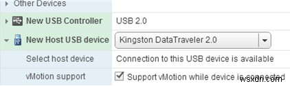 VMWare ESXi से वर्चुअल मशीन में USB डिवाइस पासथ्रू को कॉन्फ़िगर करना 