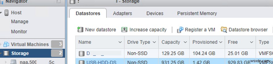 VMWare ESXi . से USB फ्लैश ड्राइव को एक्सेस करना 