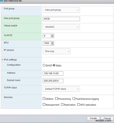 VMware ESXi पर iSCSI डेटास्टोर (LUN) को कॉन्फ़िगर करना 