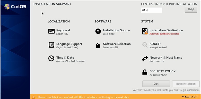 CentOS 8:इंस्टॉलेशन और बेसिक कॉन्फ़िगरेशन गाइड 