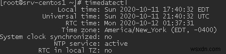 CentOS:दिनांक, समय, समय क्षेत्र और NTP सिंक्रनाइज़ेशन कैसे सेट करें 