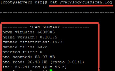 CentOS/RHEL पर क्लैमएवी एंटीवायरस कैसे स्थापित और उपयोग करें? 