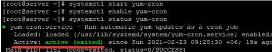 RHEL/CentOS पर स्वचालित पैकेज अपडेट सक्षम करें 