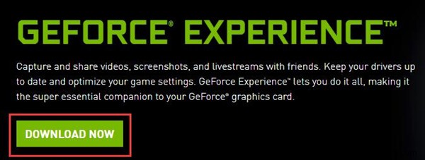 फिक्स्ड:विंडोज 10, 8, 7 पर GeForce अनुभव त्रुटि कोड 0x0003 
