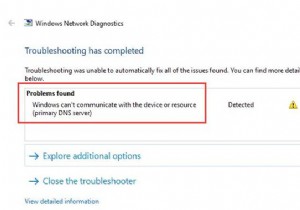 फिक्स्ड:विंडोज डिवाइस या संसाधन के साथ संचार नहीं कर सकता 