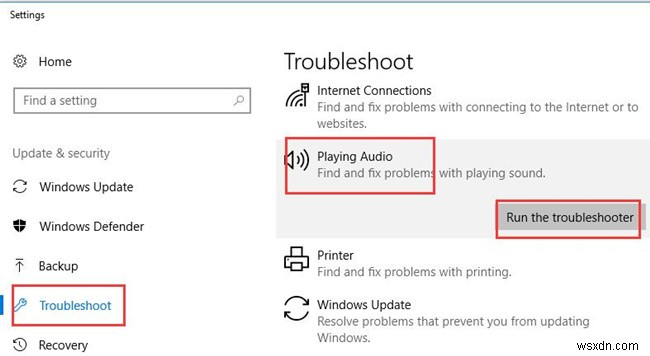 फिक्स्ड:प्लेबैक डिवाइस विंडोज 10 के साथ स्काइप कॉल विफल समस्या 