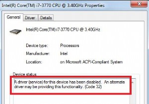फिक्स कोड 32 त्रुटि:इस डिवाइस के लिए एक ड्राइवर को अक्षम कर दिया गया है 