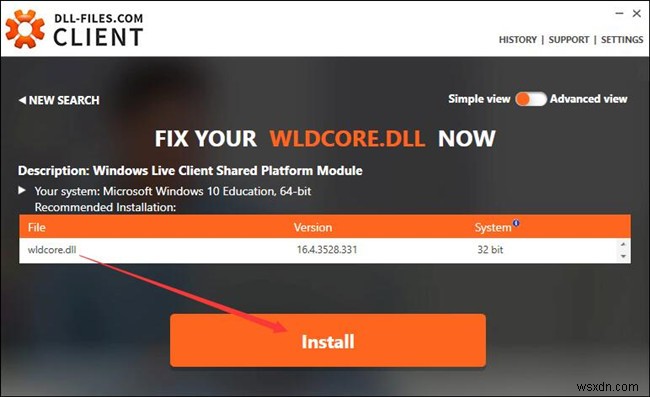 हल किया गया:WLDCore.dll Windows 10 पर अनुपलब्ध 