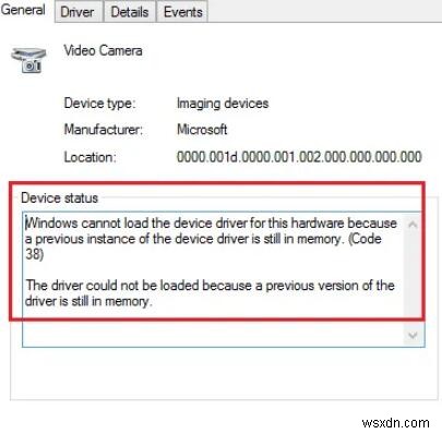 Windows इस हार्डवेयर के लिए डिवाइस ड्राइवर लोड नहीं कर सकता क्योंकि डिवाइस ड्राइवर का पिछला इंस्टेंस अभी भी मेमोरी में है 