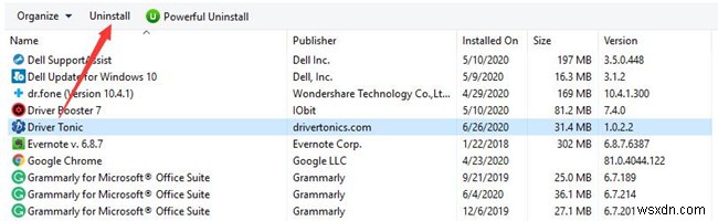 ड्राइवर टॉनिक को कैसे अनइंस्टॉल करें (समाधान की स्थापना रद्द न करें सहित) 