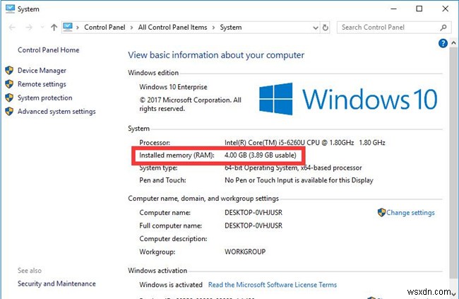 कैसे जांचें कि आपके पास विंडोज 10 पर कितनी रैम है 
