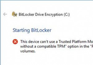 एक विश्वसनीय प्लेटफ़ॉर्म मॉड्यूल (TPM) के बिना BitLocker का उपयोग करें 