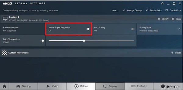 विंडोज 10 पर एएमडी वर्चुअल सुपर रेजोल्यूशन का उपयोग कैसे करें? 