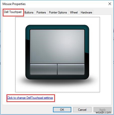 विंडोज 10 पर डेल लैपटॉप टचपैड सेटिंग्स 