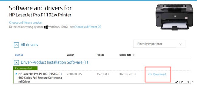 विंडोज 10, 8, 7 पर HP LaserJet P1102W ड्राइवर डाउनलोड करने के 3 तरीके 