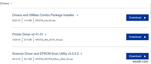 डाउनलोड करें और विंडोज़ और मैक पर एपसन WF-2750 ड्राइवर्स अपडेट करें 