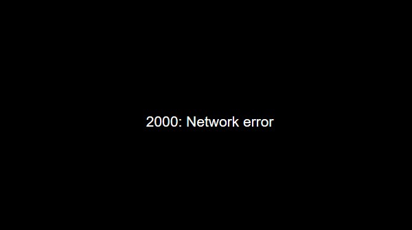 फिक्स्ड:चिकोटी 2000 नेटवर्क त्रुटि 
