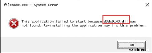 फिक्स्ड:d3dx9_43.dll गुम विंडोज 10, 8, 7 