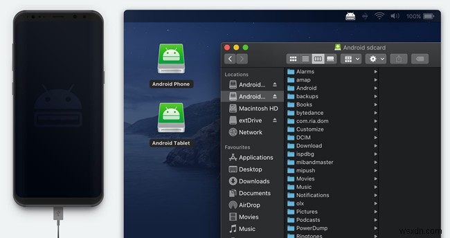 MacDroid की समीक्षा:Andorid और Mac के बीच फ़ाइलें और ऐप्स स्थानांतरित करें 