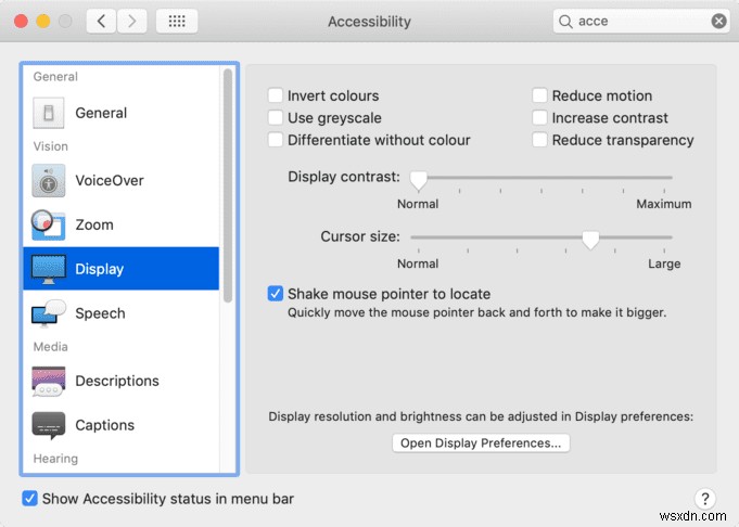 macOS Mojave:अपने माउस के कर्सर को बड़ा कैसे करें? 