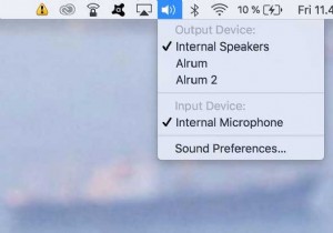 अपने मैक मेनू बार से ऑडियो इनपुट / आउटपुट स्रोत कैसे स्विच करें 