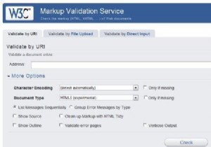 HTML5 के लिए W3C मार्कअप सत्यापनकर्ता 