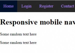 सीएसएस और जावास्क्रिप्ट के साथ स्मार्टफोन/टैबलेट के लिए शीर्ष नेविगेशन मेनू कैसे बनाएं? 