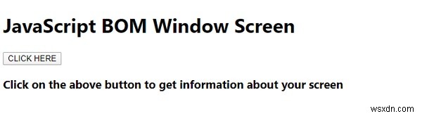 जावास्क्रिप्ट जावास्क्रिप्ट बीओएम विंडो स्क्रीन 