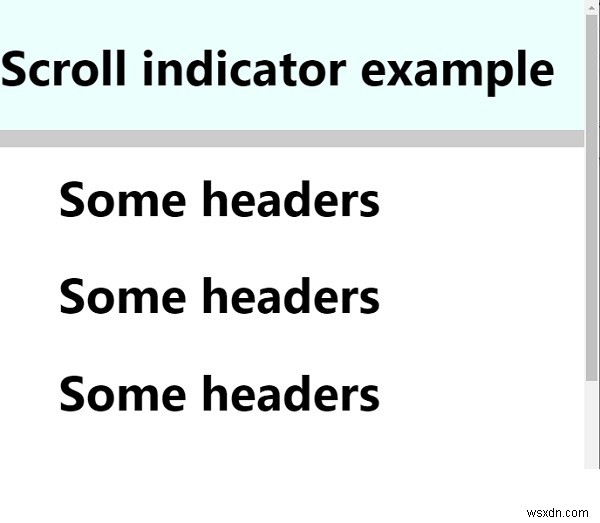 CSS और JavaScript के साथ स्क्रॉल इंडिकेटर कैसे बनाएं? 