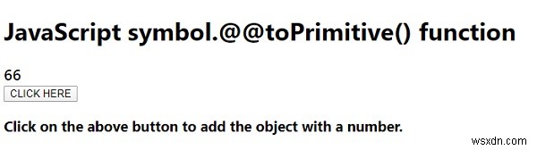 जावास्क्रिप्ट प्रतीक। @@ toPrimitive () फ़ंक्शन 