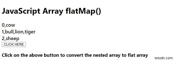 array.flatMap() जावास्क्रिप्ट में 