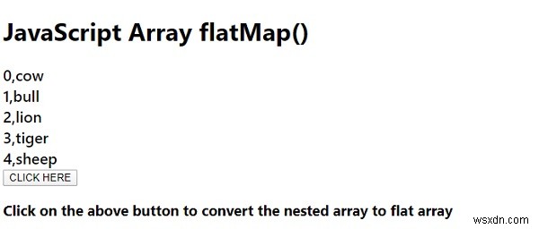 array.flatMap() जावास्क्रिप्ट में 