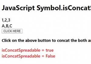 JavaScript Symbol.isConcatस्प्रेडेबल सिंबल 