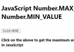 JavaScript Number.MAX_VALUE &Number.MIN_VALUE उदाहरणों के साथ 