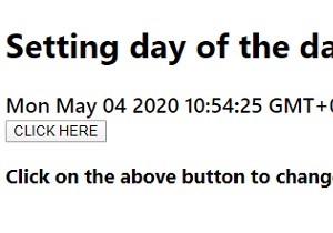 जावास्क्रिप्ट में किसी तिथि का दिन कैसे सेट करें? 