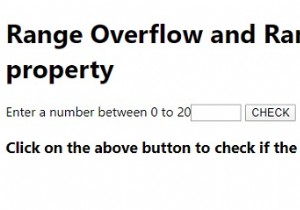 जावास्क्रिप्ट में रेंज ओवरफ्लो और रेंज अंडरफ्लो गुण। 