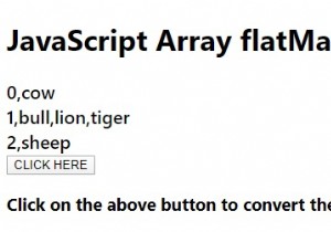 जावास्क्रिप्ट में Array.prototype.flatMap ()। 