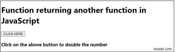 जावास्क्रिप्ट में एक और फ़ंक्शन लौटाने वाला फ़ंक्शन 