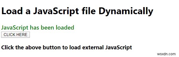 जावास्क्रिप्ट फ़ाइल को गतिशील रूप से कैसे लोड करें? 