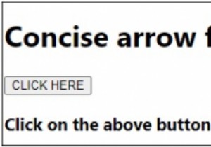 जावास्क्रिप्ट में संक्षिप्त तीर कार्य 