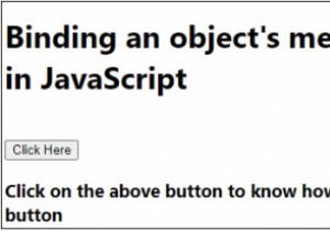 जावास्क्रिप्ट में किसी ऑब्जेक्ट की विधि को एक क्लिक हैंडलर से बांधना 
