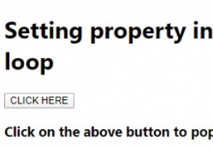 जावास्क्रिप्ट में लूप के लिए उपयोग करके एक खाली वस्तु में संपत्ति सेट करना। 