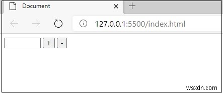 जावास्क्रिप्ट में HTML इनपुट प्रकार संख्या के लिए प्रोग्रामेटिक रूप से इंक्रीमेंट डिक्रीमेंट प्लस माइनस बटन बनाएं 