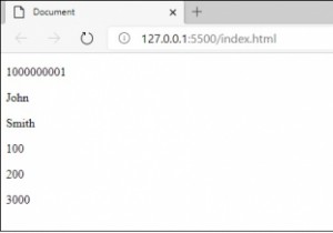 जावास्क्रिप्ट के साथ वेब पेज पर p टैग में किसी सरणी के सभी मान प्रदर्शित करें 