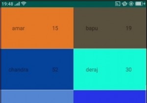 GridLayoutManager के साथ RecyclerView का उपयोग करके सरल Android ग्रिड उदाहरण 