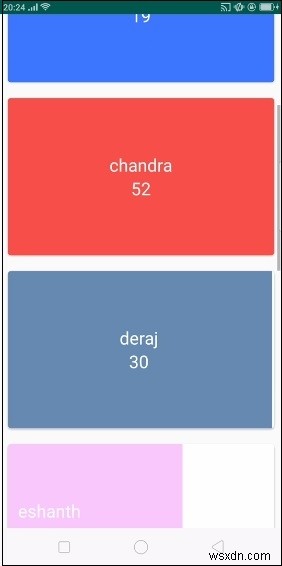 एंड्रॉइड में स्क्रॉल करते समय रीसाइक्लर आइटम एनिमेट देखें 